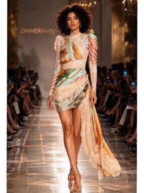 Zimmermann Luminosity Lace silk minidress Size XS NEW